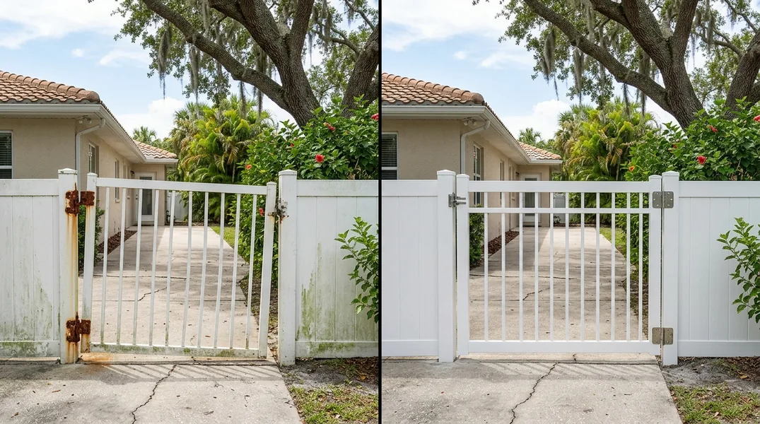 Vinyl vs Aluminum Fence on a St. Petersburg Waterfront Lot: An Honest Comparison