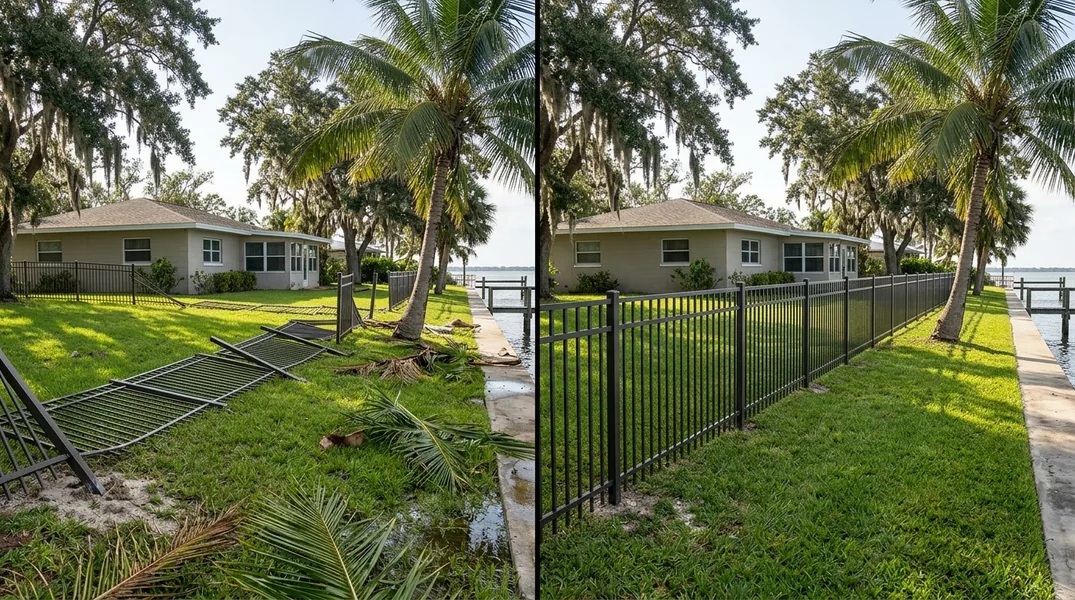 Storm Surge vs Wind: Two Kinds of Hurricane Fence Damage in St. Petersburg